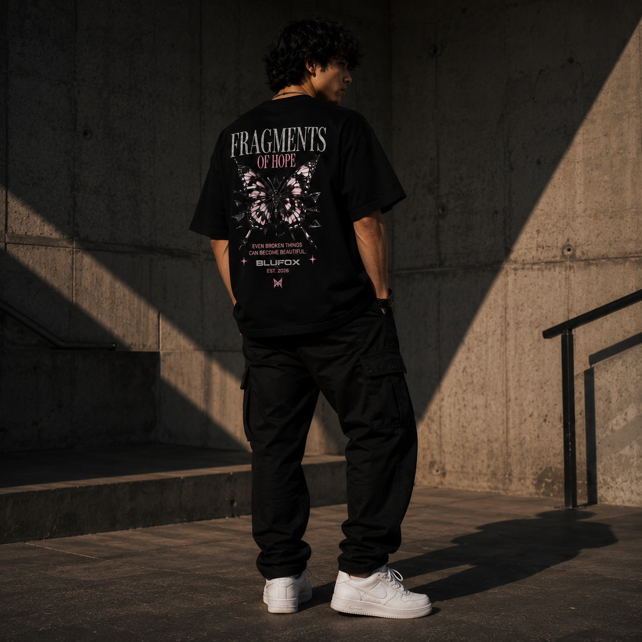Fragments of Hope Oversized Terry T-Shirt